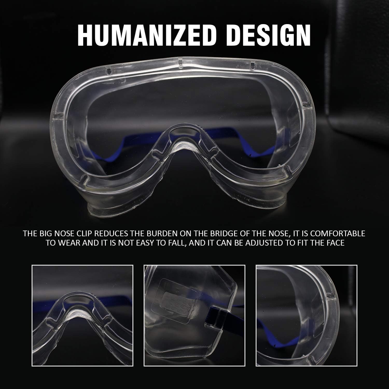 Safety Goggles, Technic Safety Goggles Protection For Classroom Home & Workplace Prevent The Impact Of Dust Droplets Gas Protection Glass thumbnail 5
