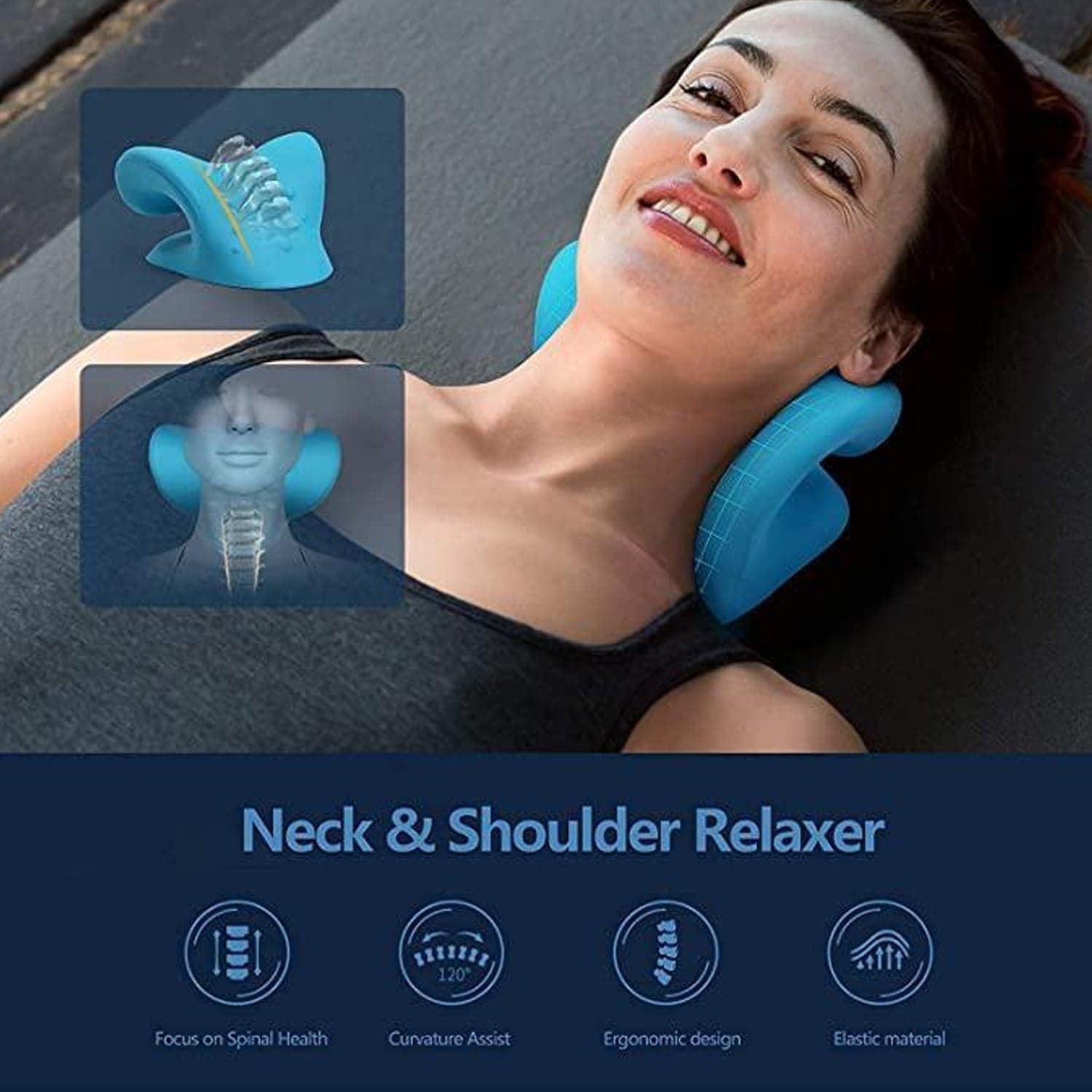 Neck Relaxer Cervical Pillow Of Neck & Shoulder Pain Relief thumbnail 8