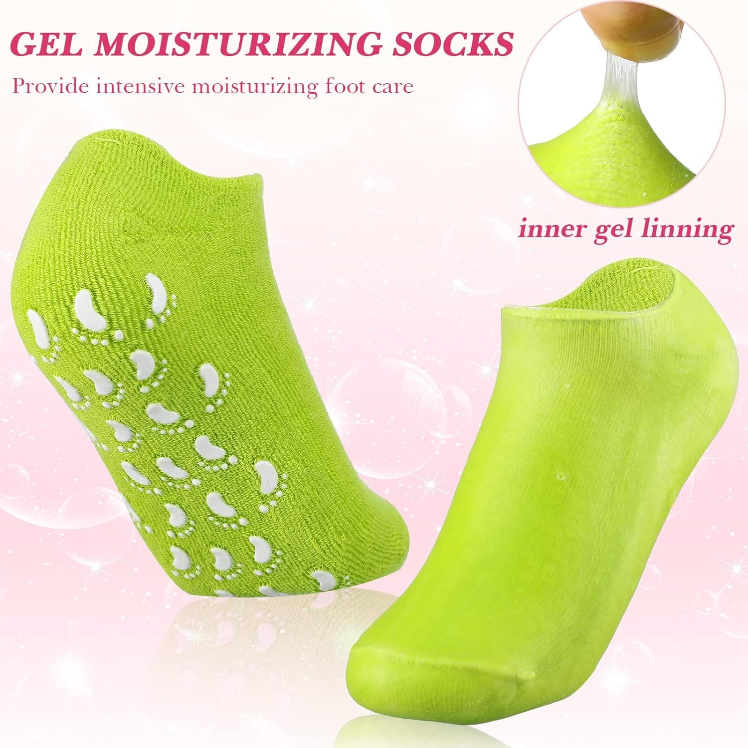 Socks Soft Socks for Repairing and Softening Dry Cracked Feet Skins Comfortable Socks (No Box Packing / Without Gel Socks) thumbnail 5