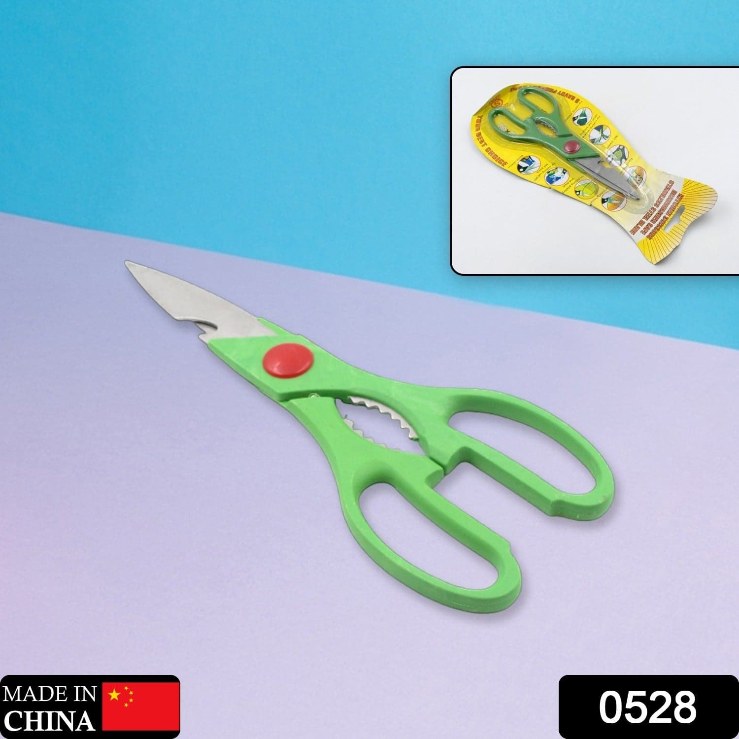 Multi-Function Kitchen Scissors for Veggies, Meat & Seafood with Bottle Opener thumbnail 1