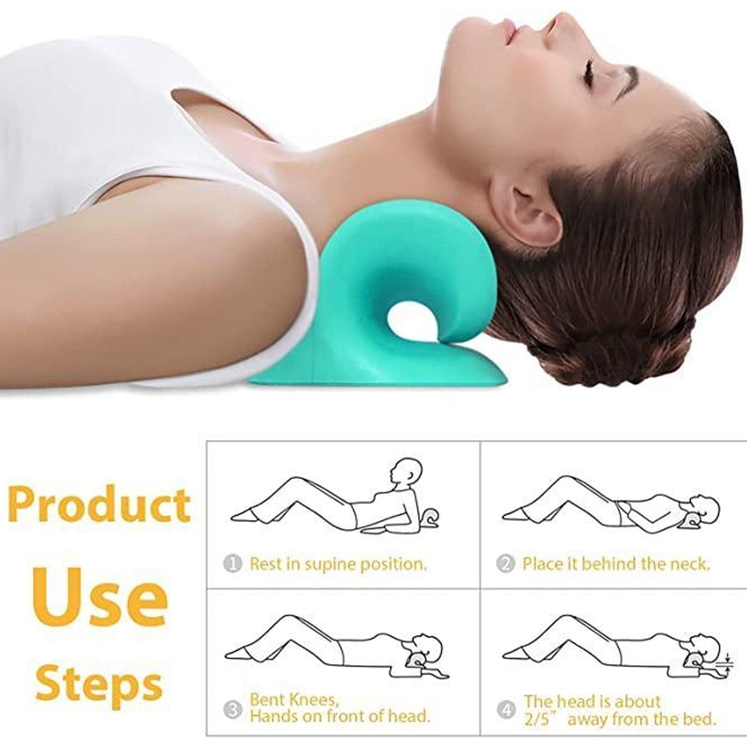 Neck Relaxer | Cervical Pillow For Neck & Shoulder Pain thumbnail 8