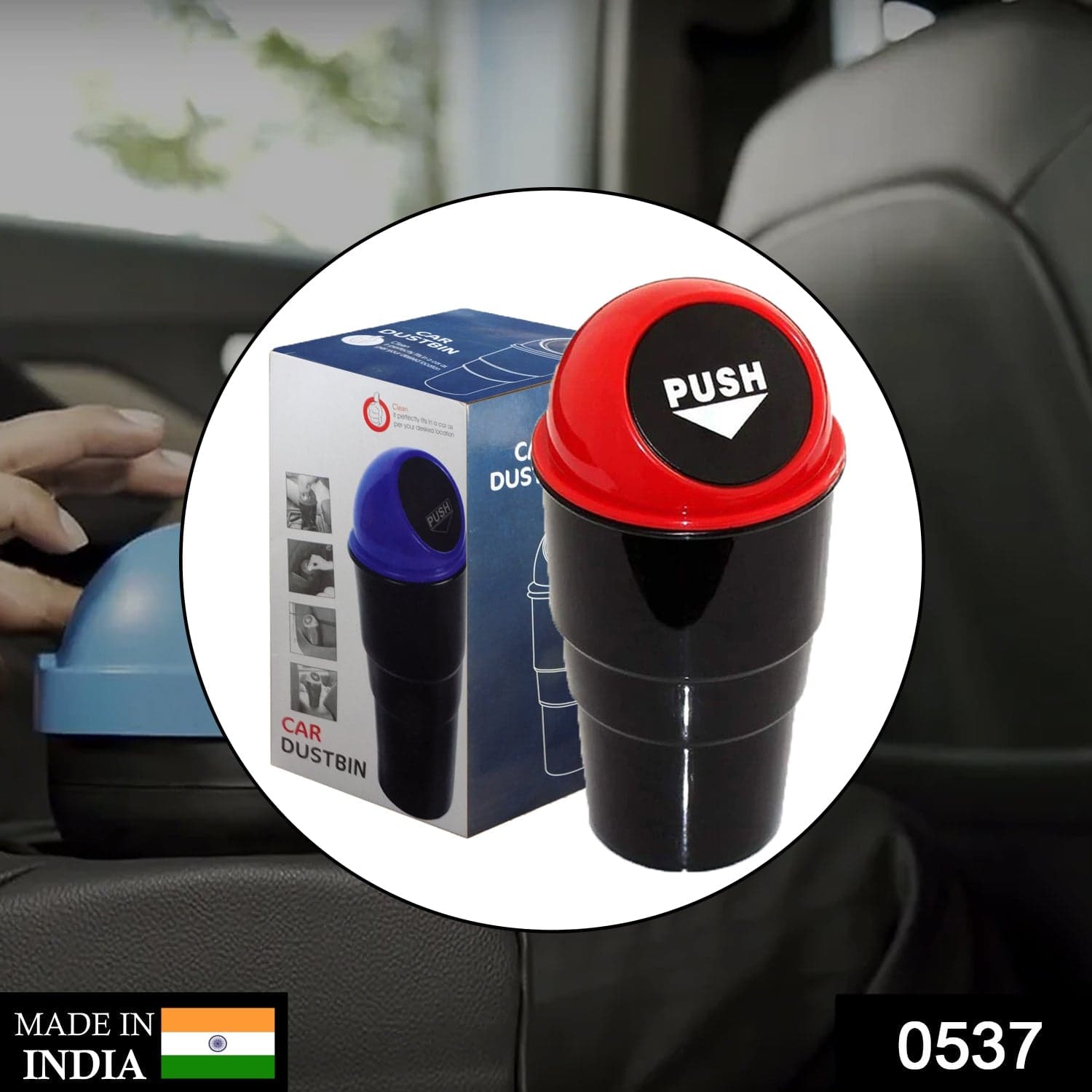 Car Dustbin / Mini Car Trash Bin / Car Ashtray thumbnail 2
