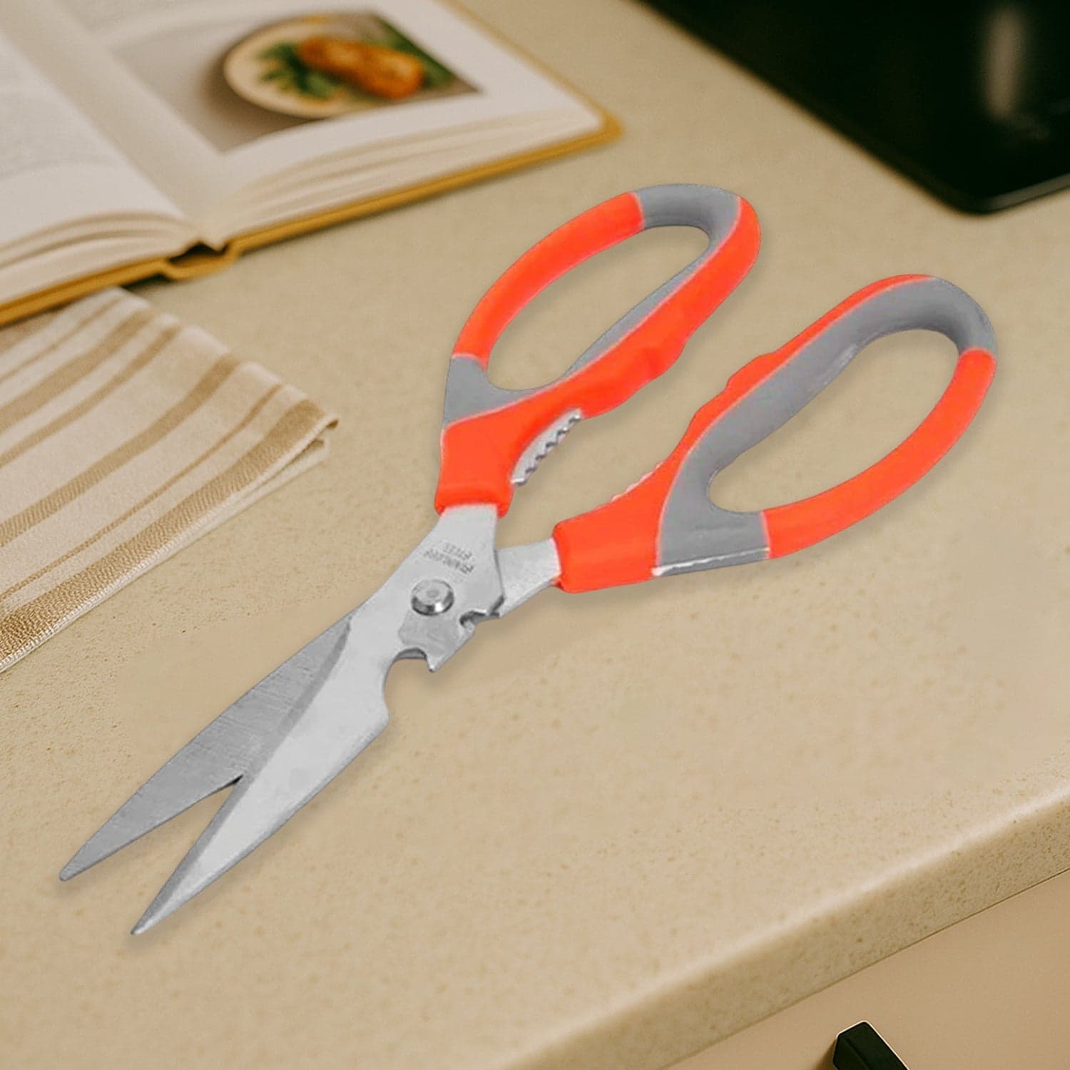 SpaceMulti-Function Kitchen Scissors for Veggies, Meat & Seafood with Bottle Opener thumbnail 1