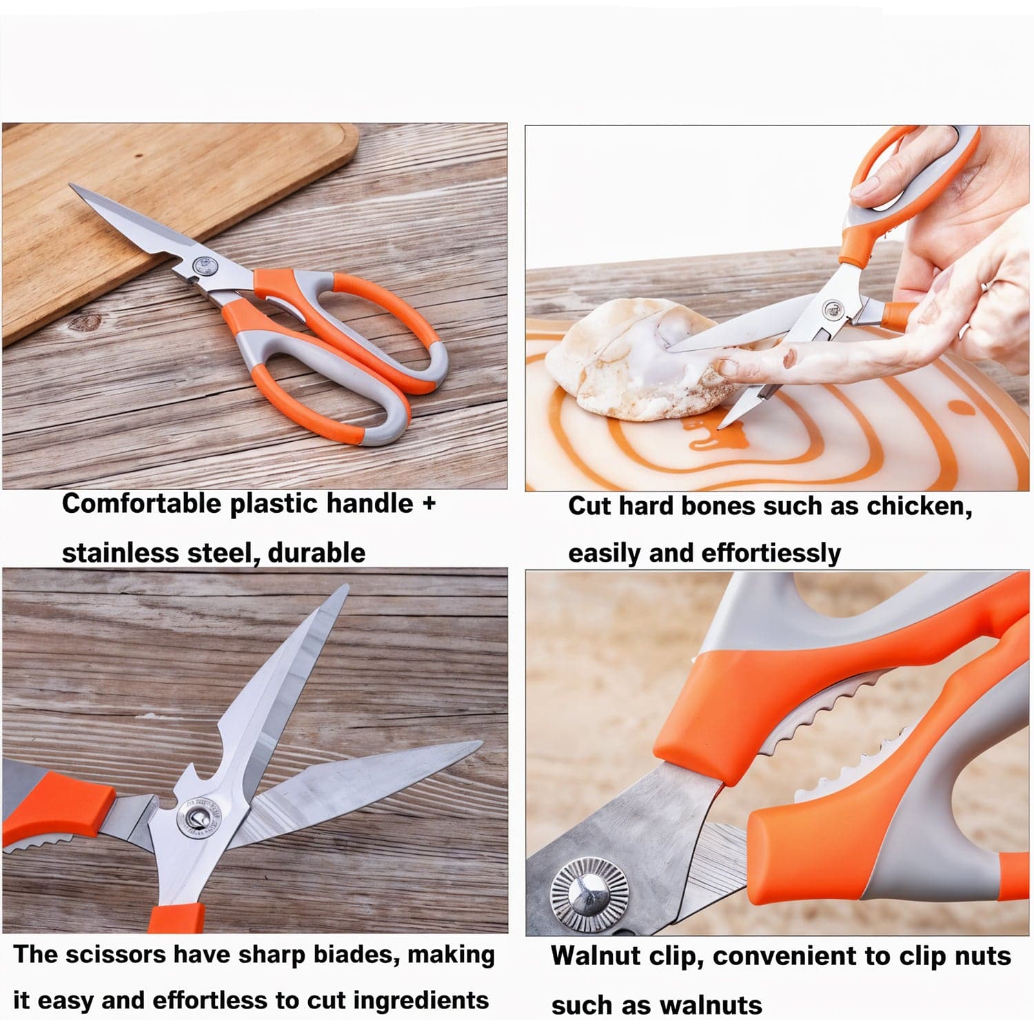 SpaceMulti-Function Kitchen Scissors for Veggies, Meat & Seafood with Bottle Opener thumbnail 7