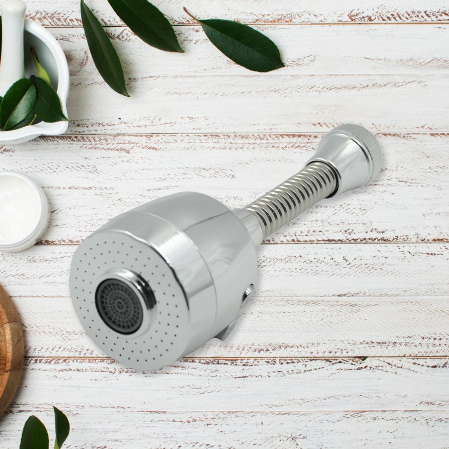 360° Rotating Faucet Sprayer of Water-Saving Splash-Proof Aerator for Kitchen & Bathroom (6 Inch) thumbnail 3