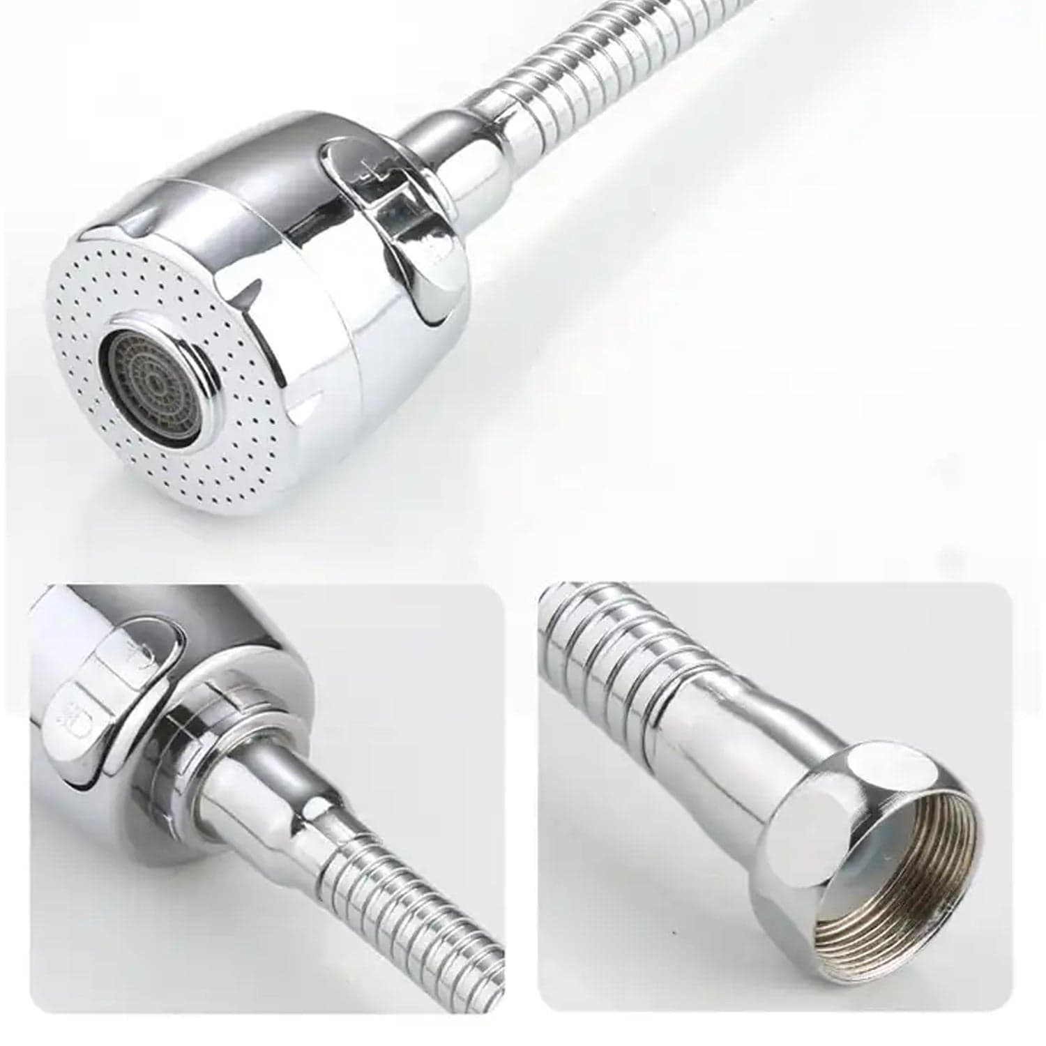 360° Rotating Faucet Sprayer of Water-Saving Splash-Proof Aerator for Kitchen & Bathroom (6 Inch) thumbnail 5