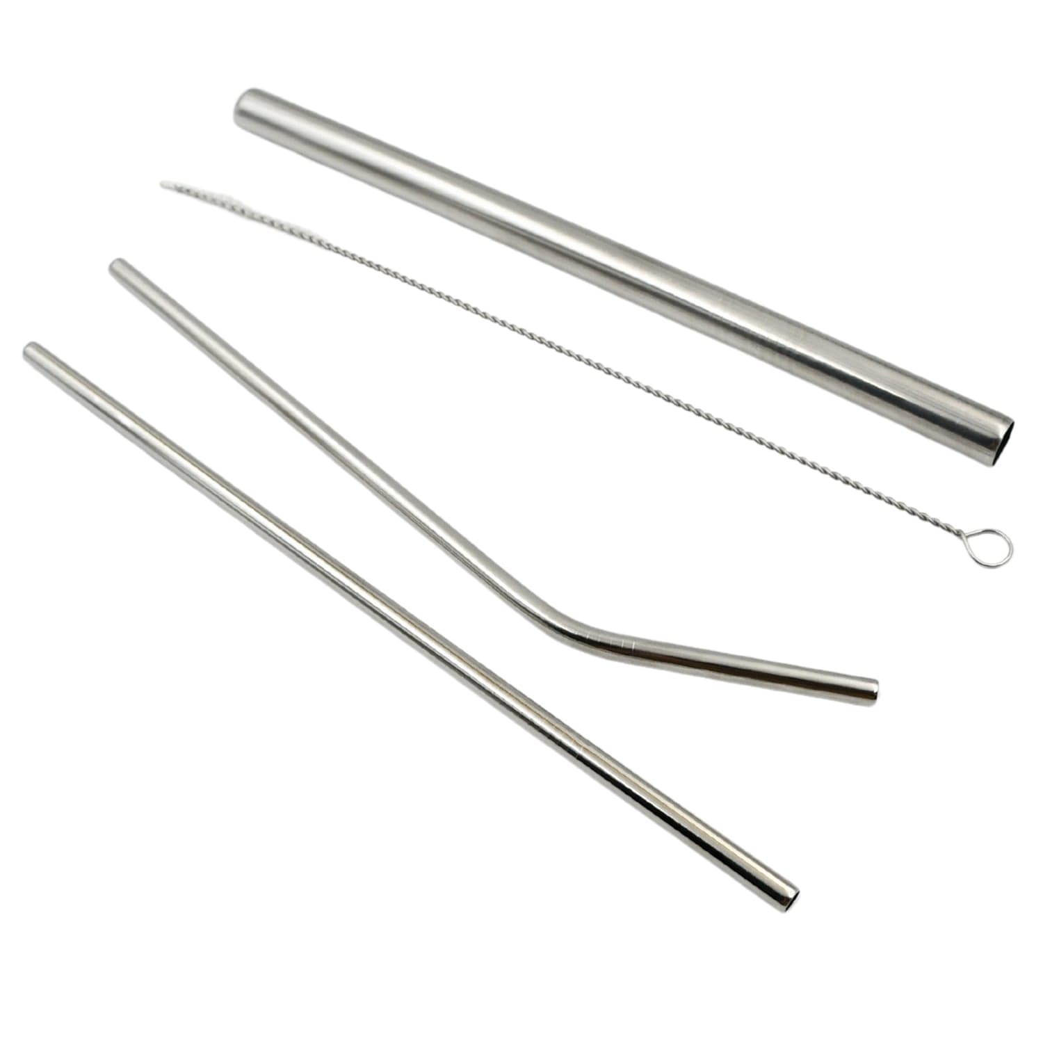 Reusable Stainless Steel Straws with Case for Drinking (4 Pc, Eco-Friendly) thumbnail 4