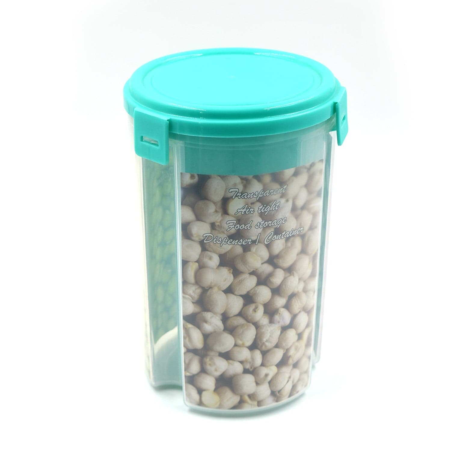 3 in 1 Transparent Air Tight Storage Dispenser Container (With Color Box) thumbnail 4