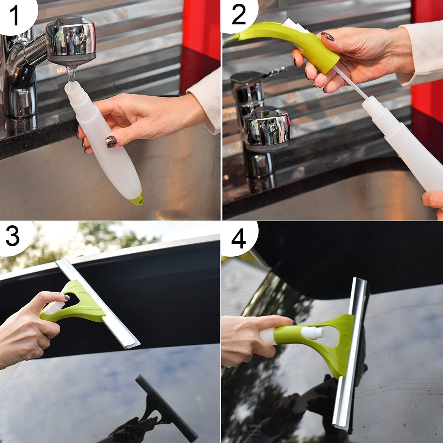 All-in-One Cleaning Brush: Spray, Wash, & Wipe (Windows, Glass, Car) (1 Pc) thumbnail 3
