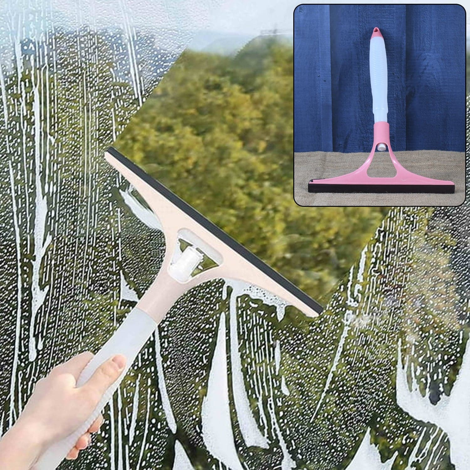 All-in-One Cleaning Brush: Spray, Wash, & Wipe (Windows, Glass, Car) (1 Pc) thumbnail 7