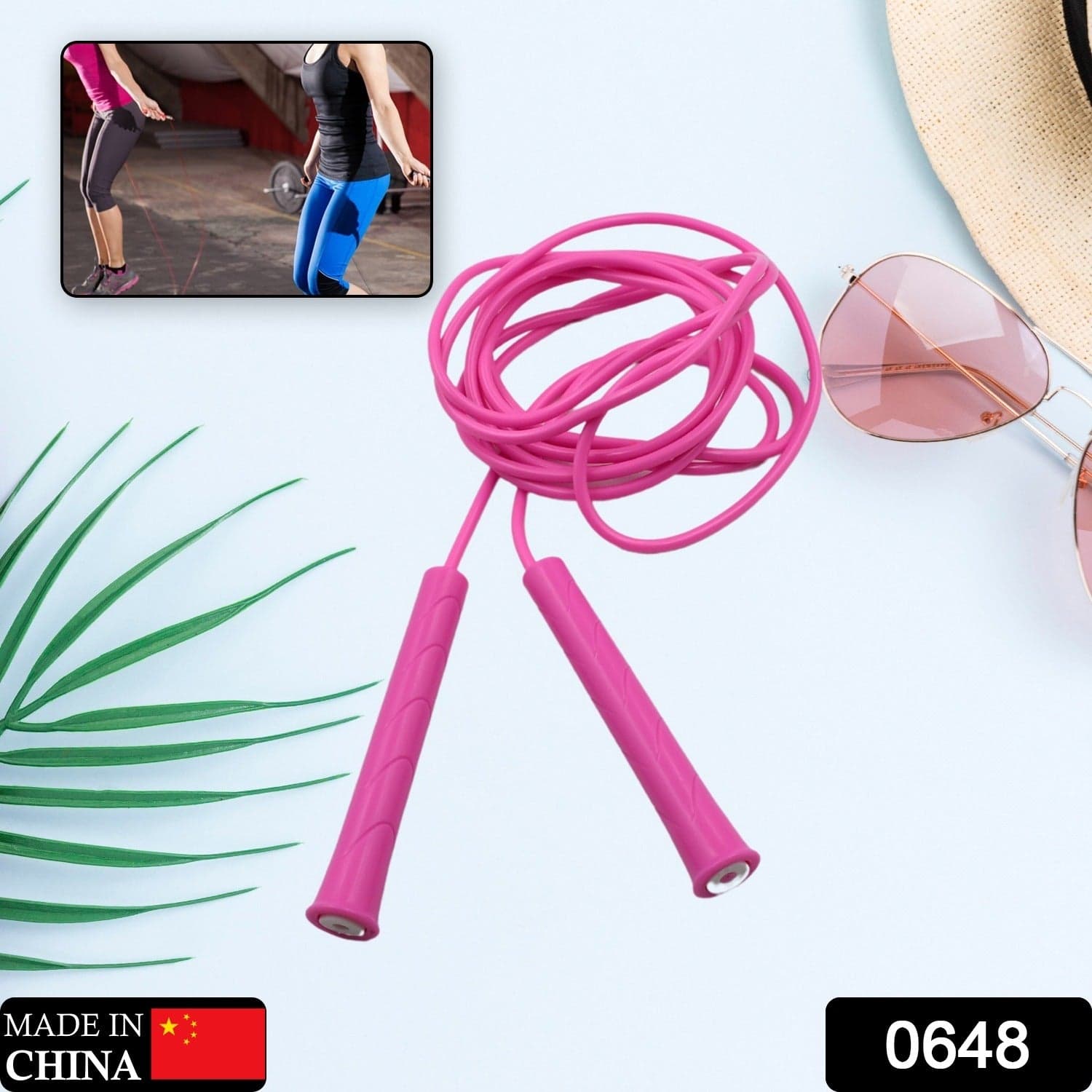 3m Plastic Adjustable Jump Rope: High-Speed Skipping, Crossfit, Fitness thumbnail 2