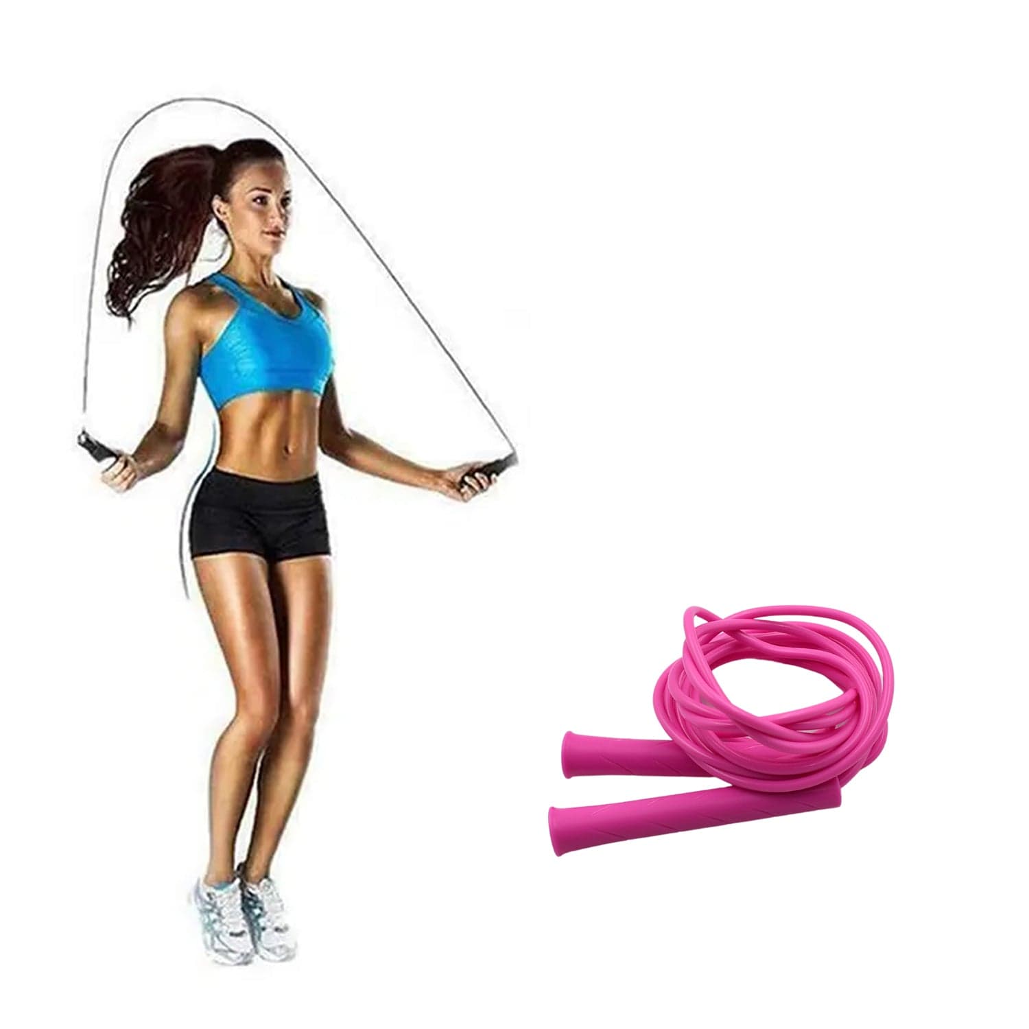 3m Plastic Adjustable Jump Rope: High-Speed Skipping, Crossfit, Fitness thumbnail 3