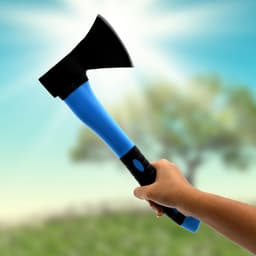 Gardening Tools 787Gm Hatchet Axe Fiberglass Body Rubberized Handle Wood Cutting Axe