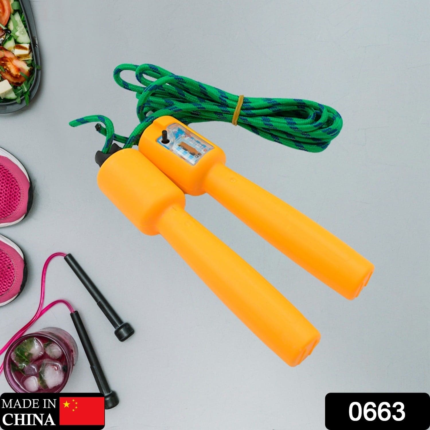 Jump Rope Electronic Counting Skipping Rope Adjustable Jumping Rope For Men thumbnail 2