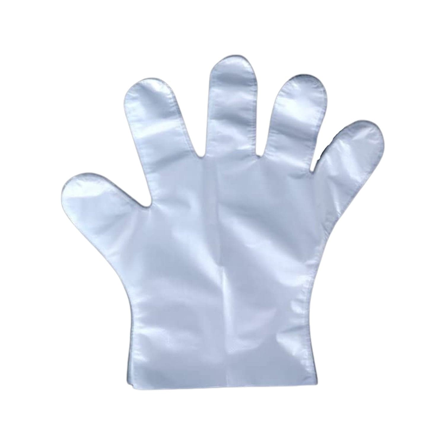 Large Disposable Gloves (100 Pcs): Clear Plastic, Multipurpose thumbnail 1