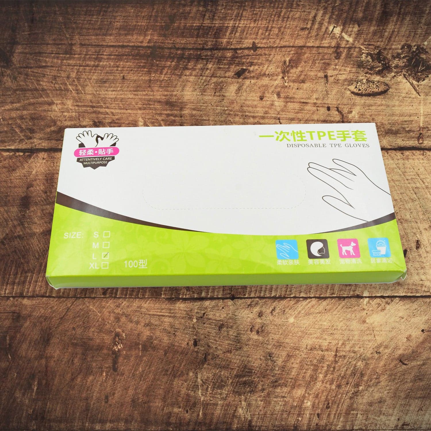 Large Disposable Gloves (100 Pcs): Clear Plastic, Multipurpose thumbnail 6