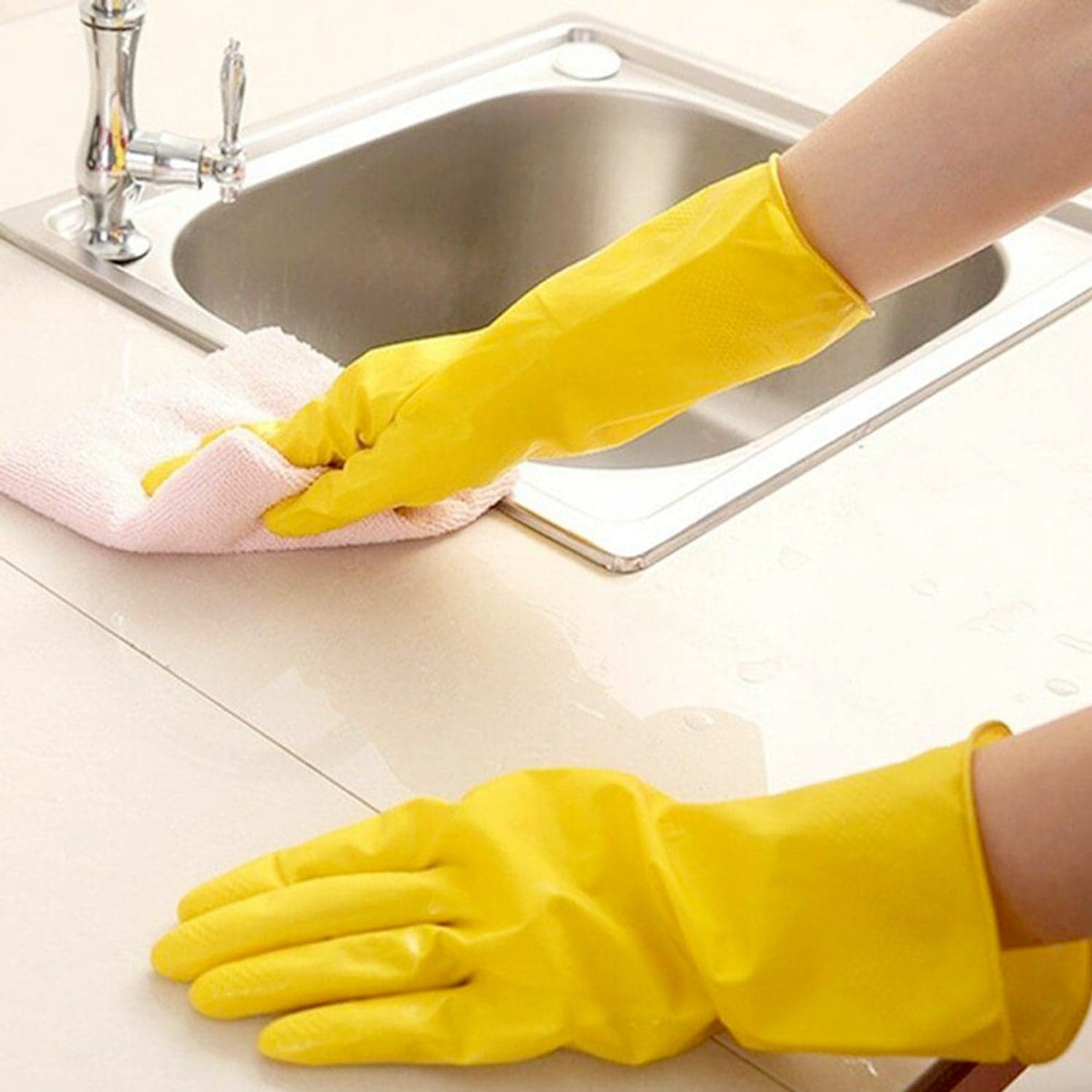 Multipurpose Rubber Reusable Cleaning Gloves thumbnail 1