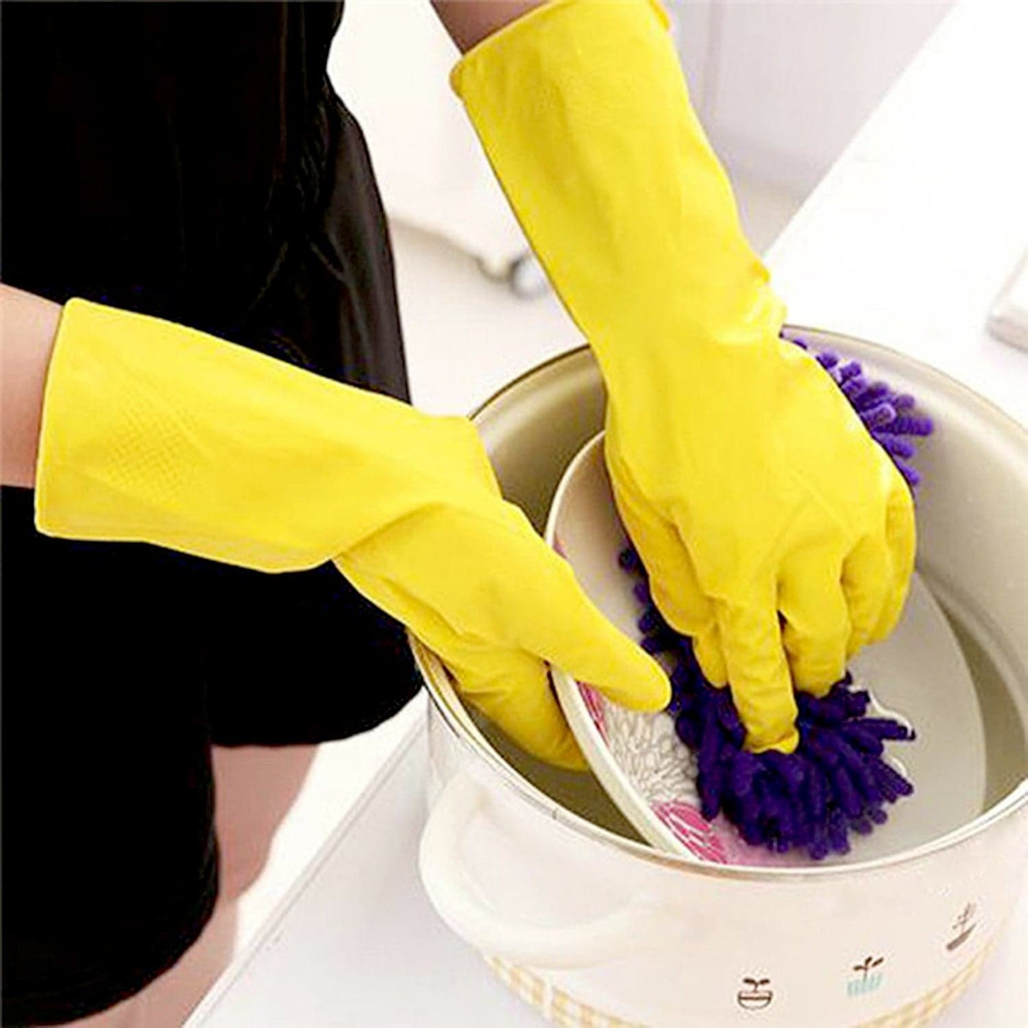 Multipurpose Rubber Reusable Cleaning Gloves thumbnail 3