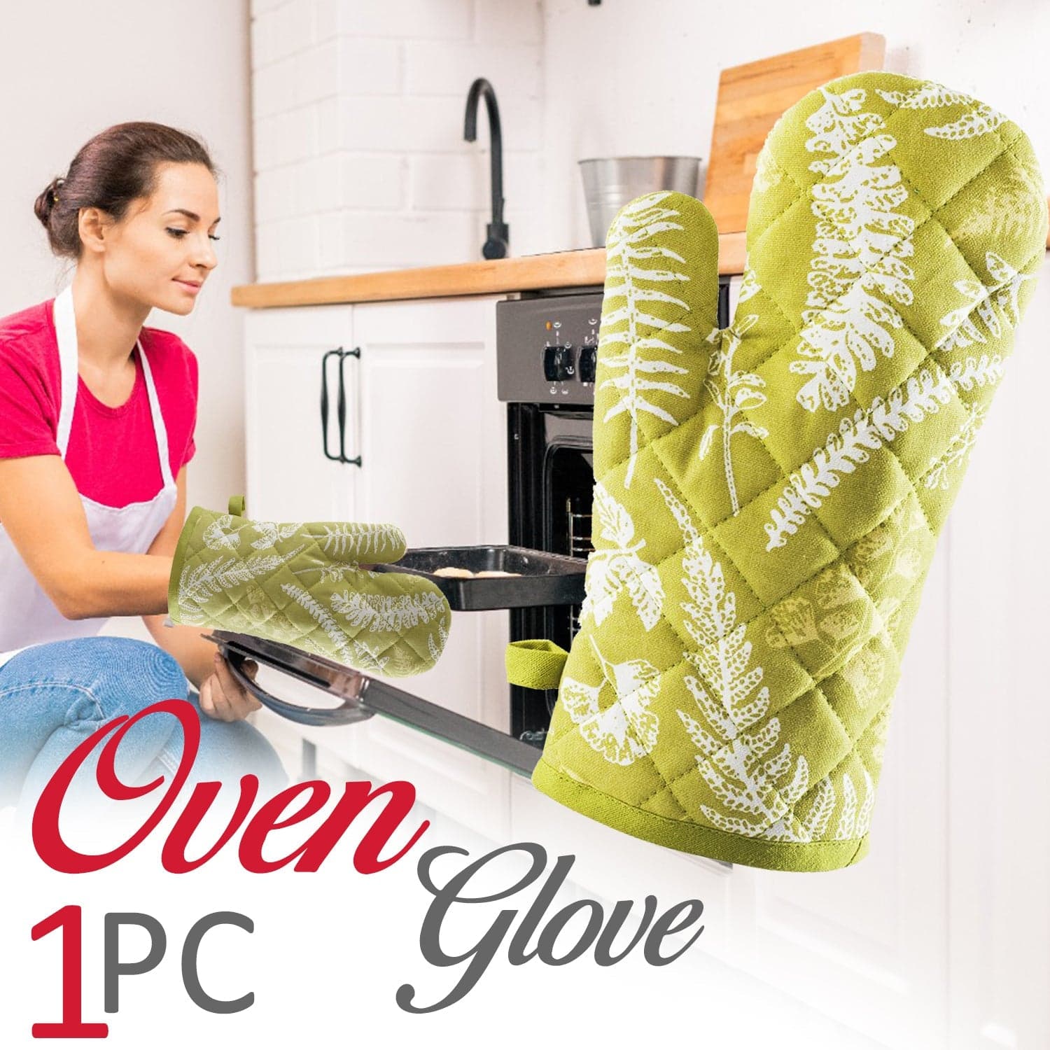 Baking Essential Cotton Glove, Heat Proof Microwave Baking Oven thumbnail 3