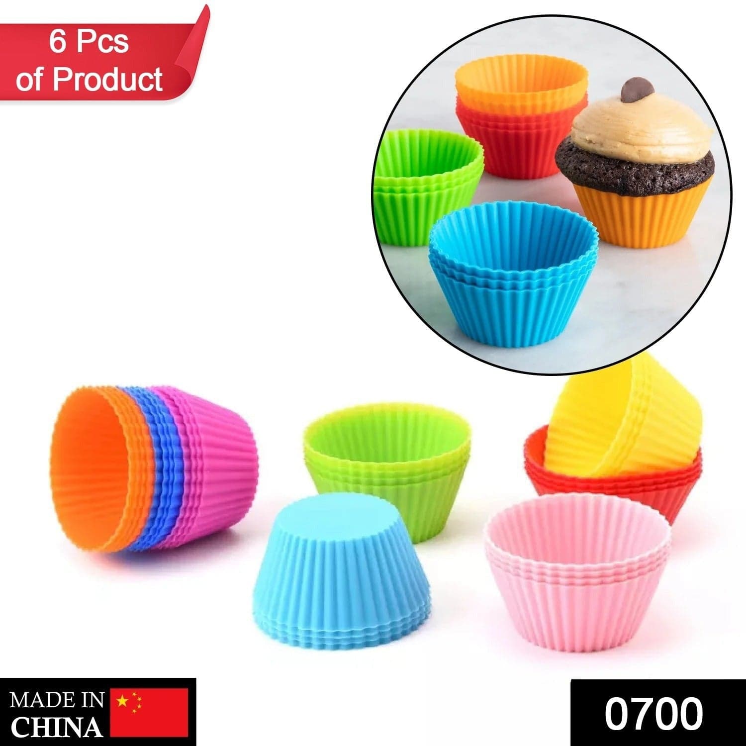 Silicone Cupcake Shaped Baking Mold Fondant Cake Tool Chocolate Candy Cookies Pastry Soap Moulds thumbnail 2
