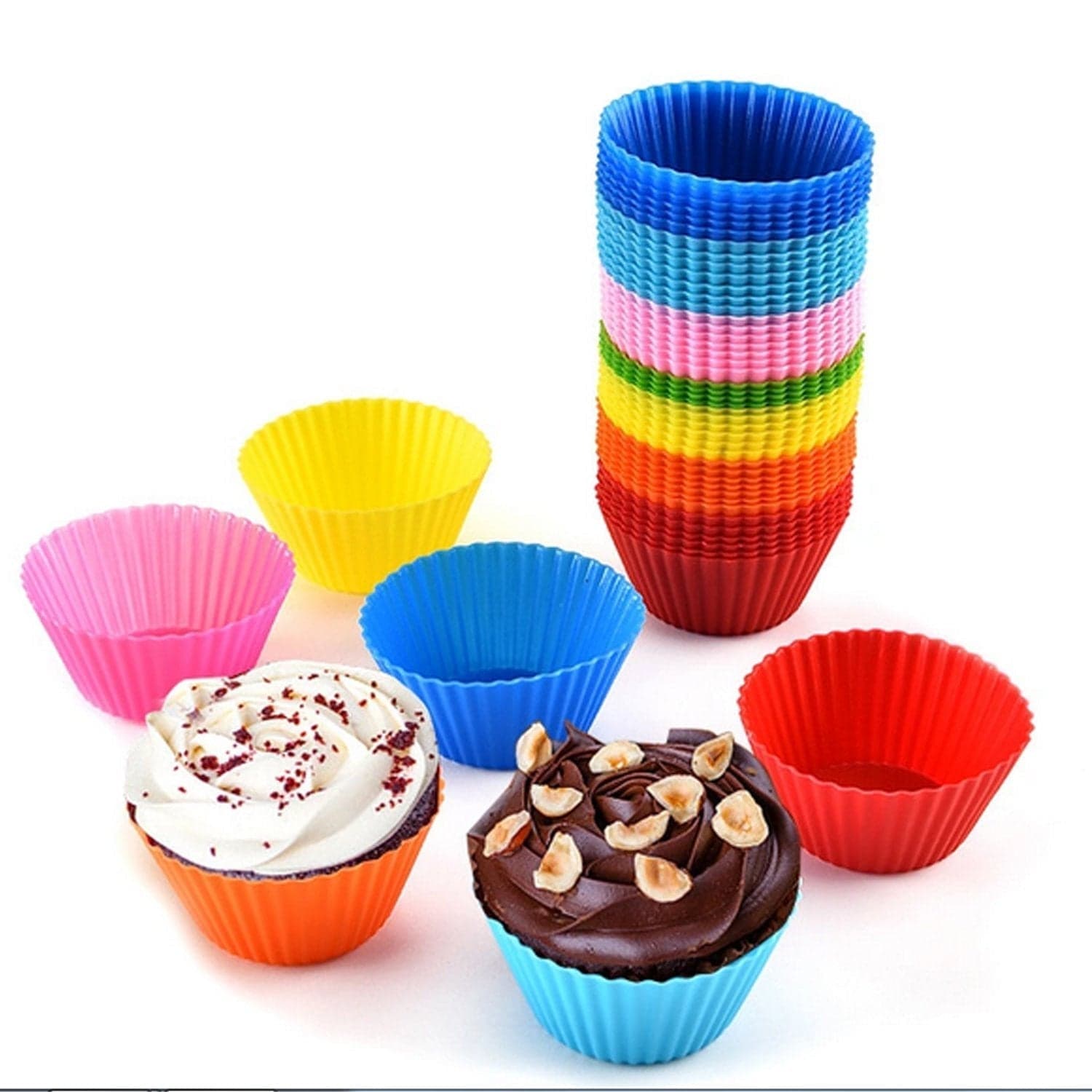 Silicone Cupcake Shaped Baking Mold Fondant Cake Tool Chocolate Candy Cookies Pastry Soap Moulds thumbnail 7
