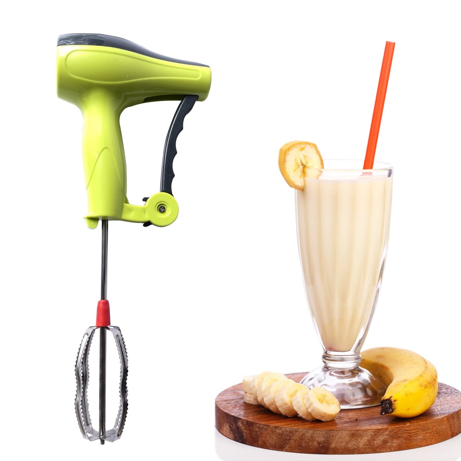 Power Free Manual Hand Blender With Stainless Steel Blades thumbnail 7