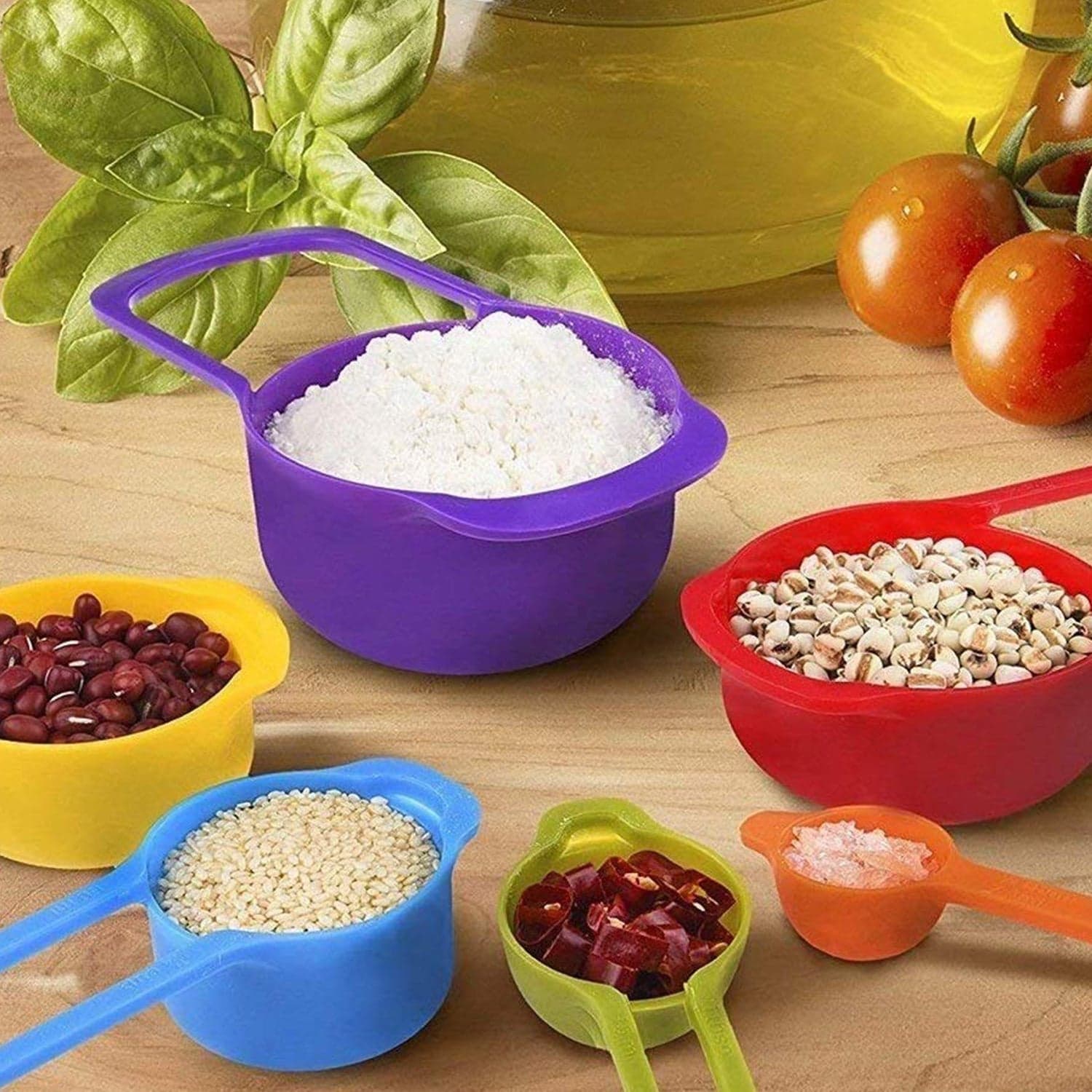 Plastic Measuring Spoons for Kitchen (6 pack) thumbnail 1