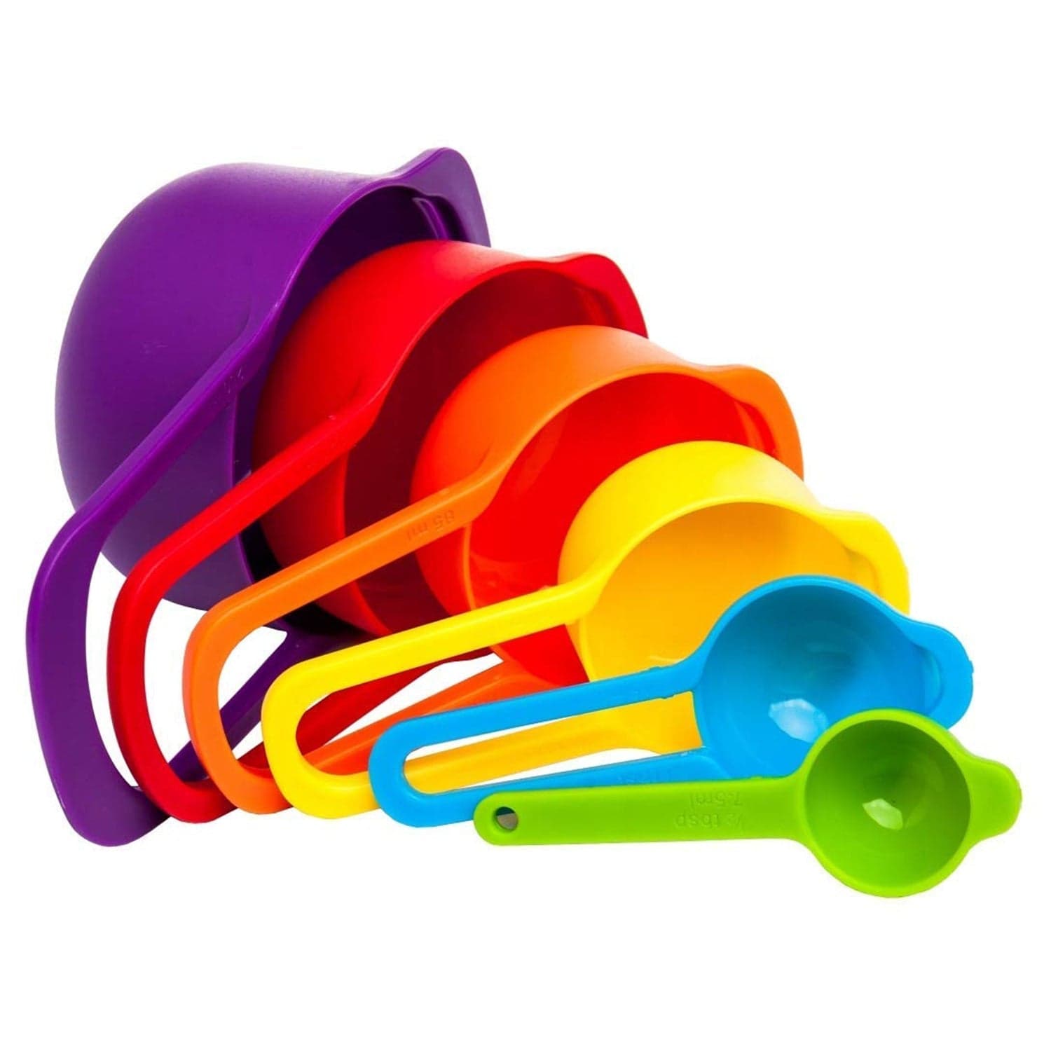 Plastic Measuring Spoons for Kitchen (6 pack) thumbnail 5