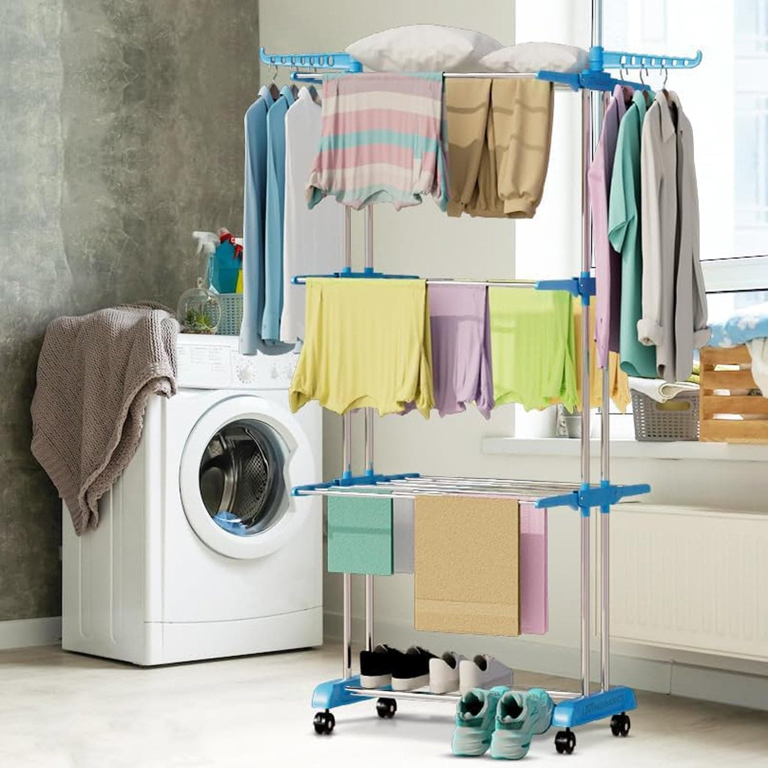 Stainless Steel Cloth Drying Stand thumbnail 4