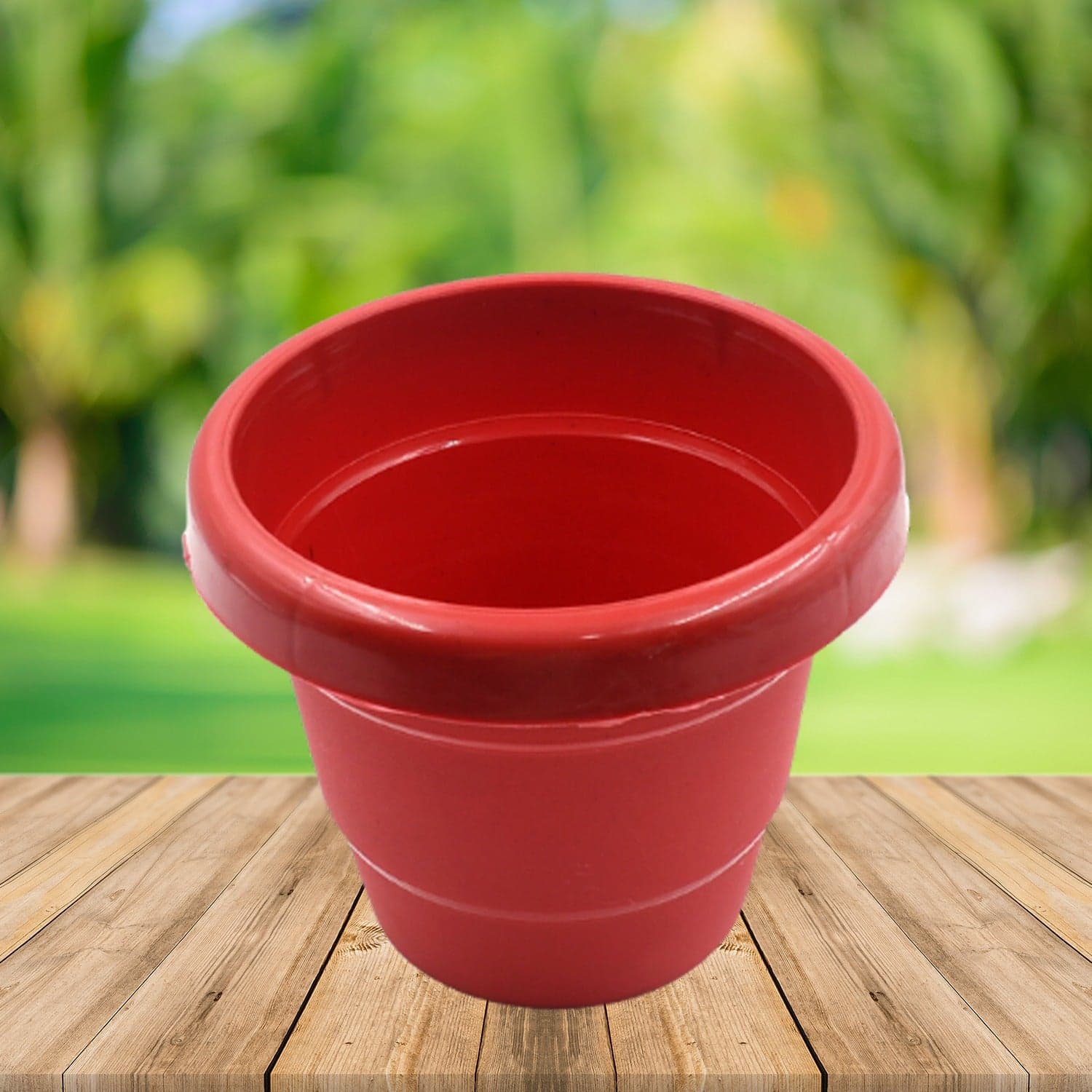 Plastic Heavy Duty Plant Container Pot/Gamla for Indoor Home Decor | Outdoor Balcony Garden 13cm (pack of 1 pc) thumbnail 3