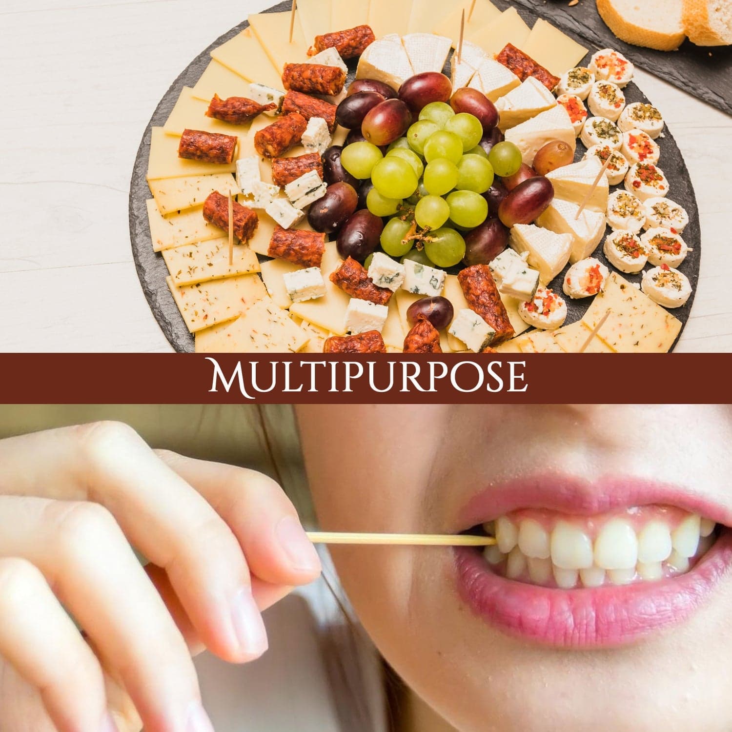 Wood Double Sided Toothpicks with Clear Plastic Storage Box thumbnail 9