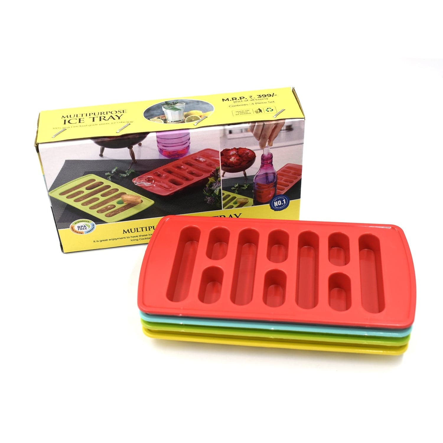 4-Piece Fancy Ice Tray of Versatile Household Ice Maker thumbnail 4