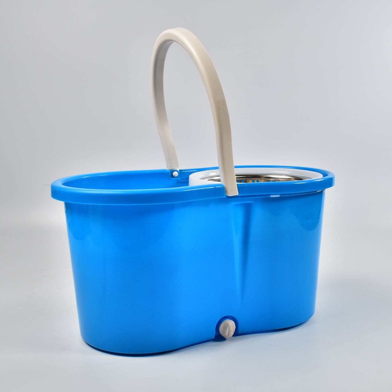 Spin Floor Cleaning Easy Advance Tech Bucket Mop And Rotating Steel Pole Head With 2 Microfiber Refill Heads thumbnail 5