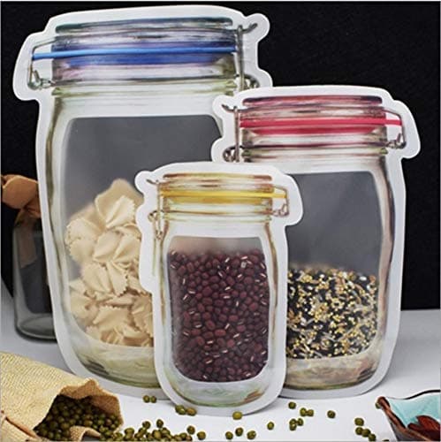 Jar-Shaped Stand-Up Pouch (3-Pack) – Airtight Storage | Tidy Table thumbnail 1