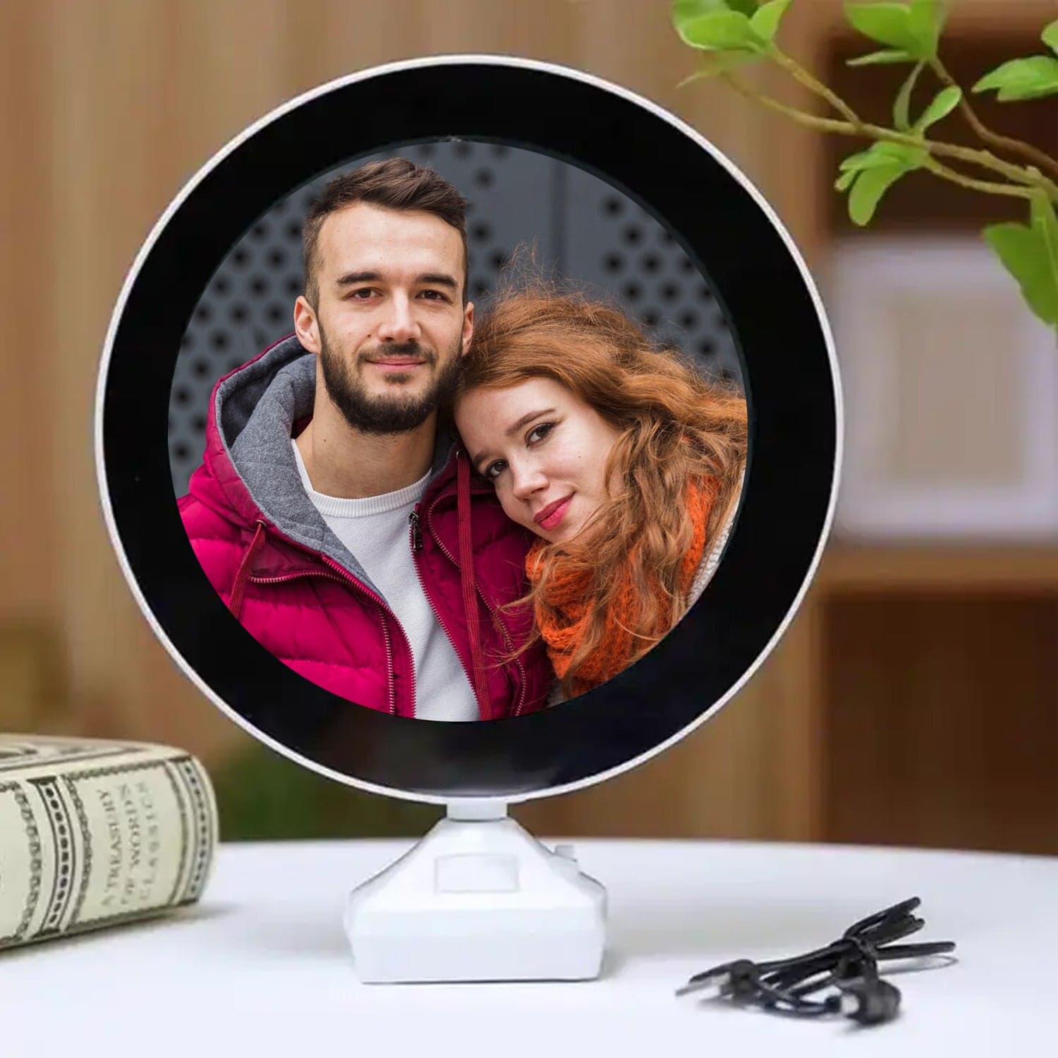 Plastic 2 in 1 Mirror Come Photo Frame with Led Light thumbnail 1
