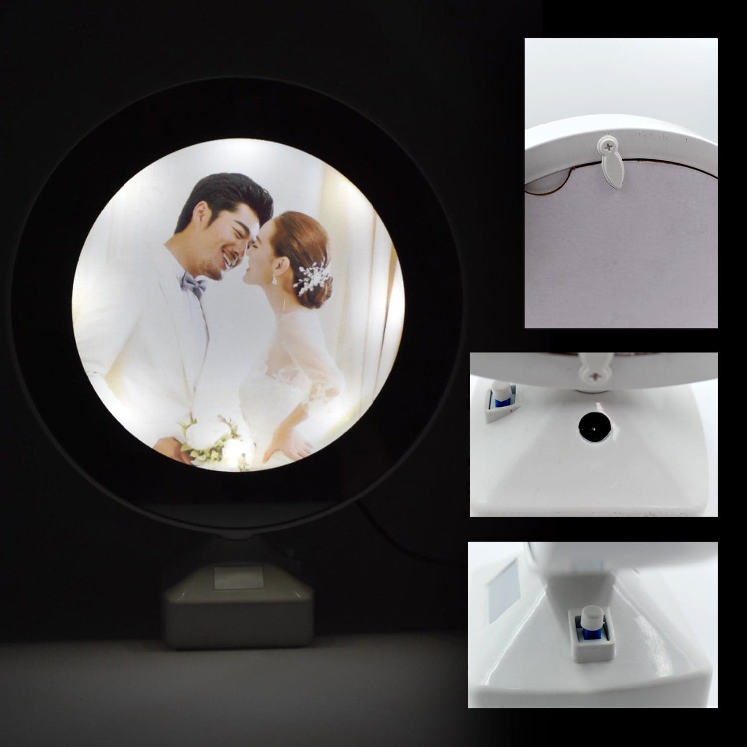 Curve Led Mirror Picture Wall Light thumbnail 1