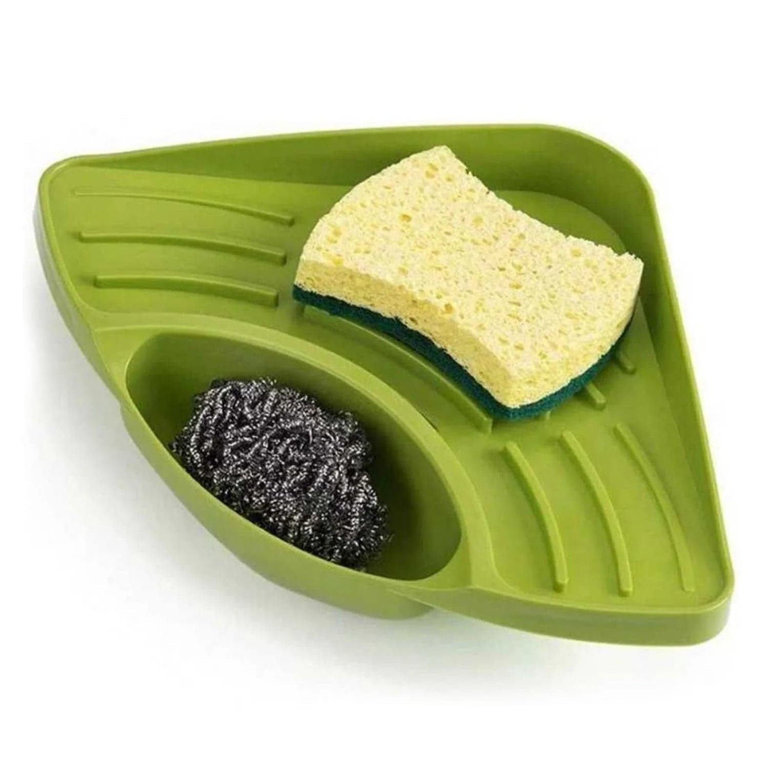 Sink Strainer Basket Corner Kitchen Triangular Multi functional Drain Shelf thumbnail 4