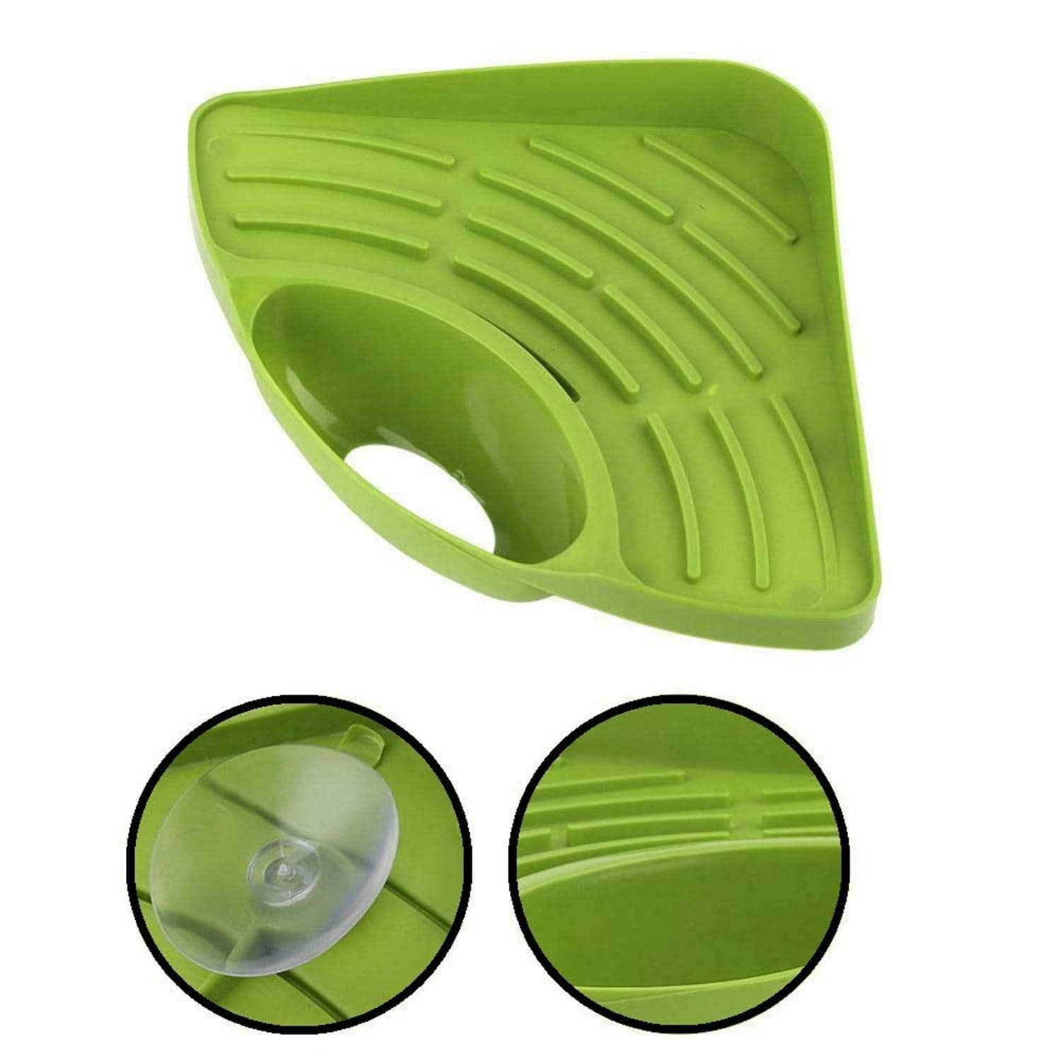 Corner Sink Strainer For Draining Kitchen Waste In Sinks And Wash Basins. thumbnail 1