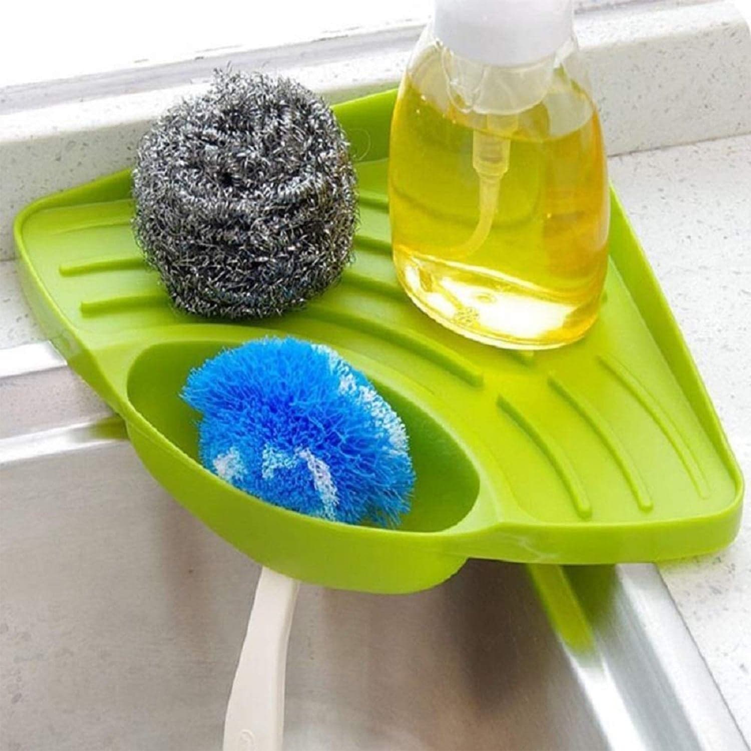 Corner Sink Strainer For Draining Kitchen Waste In Sinks And Wash Basins. thumbnail 3