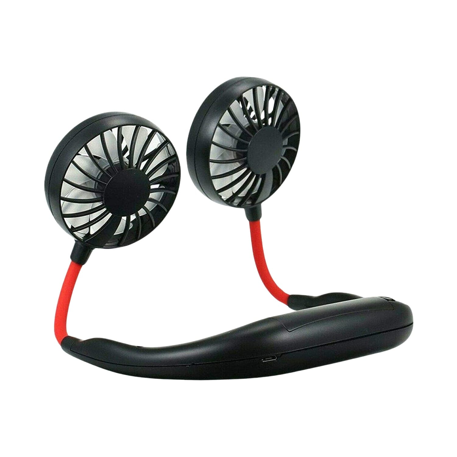 Hand Free Personal Fan - Portable Usb Battery Rechargeable With Battery Comaprtment Mini Fan - Headphone Design Wearable Neckband Fan Necklance Fan Cooler Fan For Home thumbnail 3