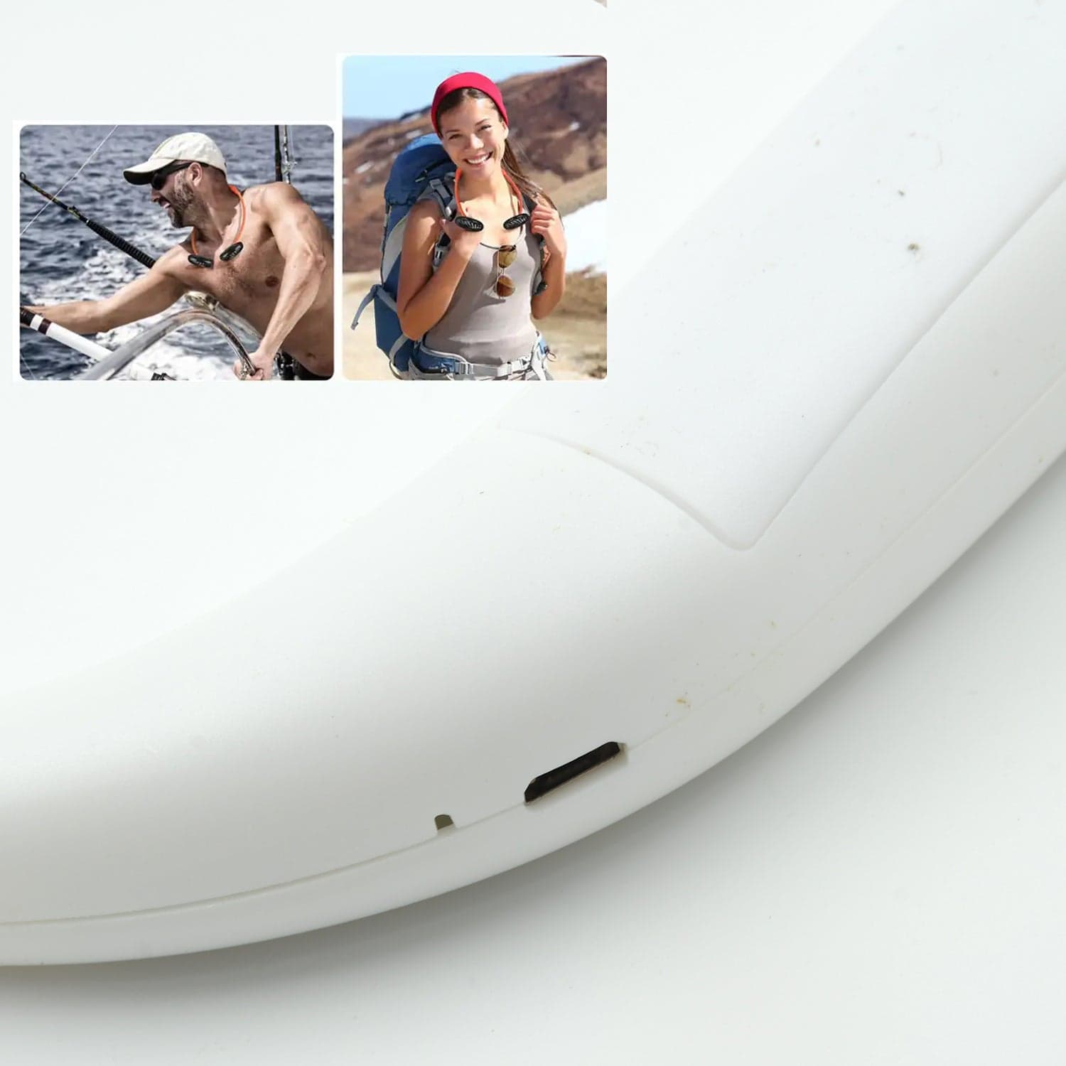 USB Rechargeable Wearable Neckband Fan thumbnail 6