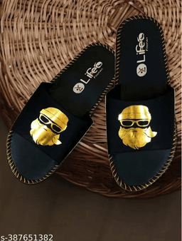 LifeO-Men's Synthetic Leather Flip Flip