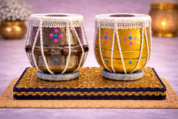 Handcrafted Miniature Tabla Set Showpiece