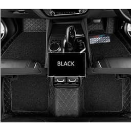 CAPDELL 7D Designer Car Floor Mats For Mahindra Thar Roxx Automatic – Luxury Leather Double Layer, Washable & Durable (3 Pieces, Tan-Golden Beige)