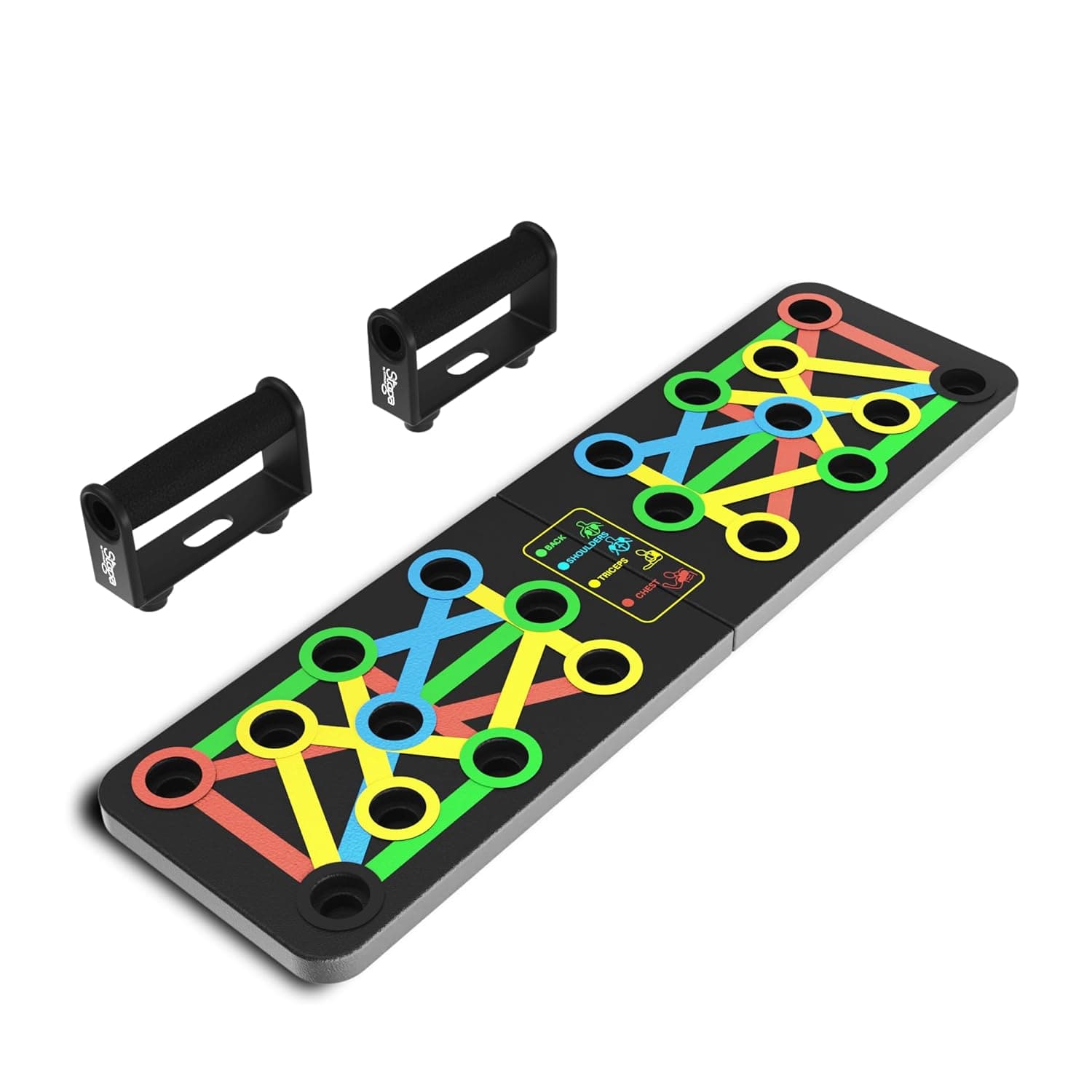 Multi-Functional Push-Up Board With Handles – Color-Coded Foldable Home Workout System thumbnail 1