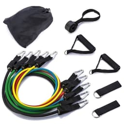 11-Piece Resistance Band Set With Handles & Accessories – Full Body Home Gym Workout Kit