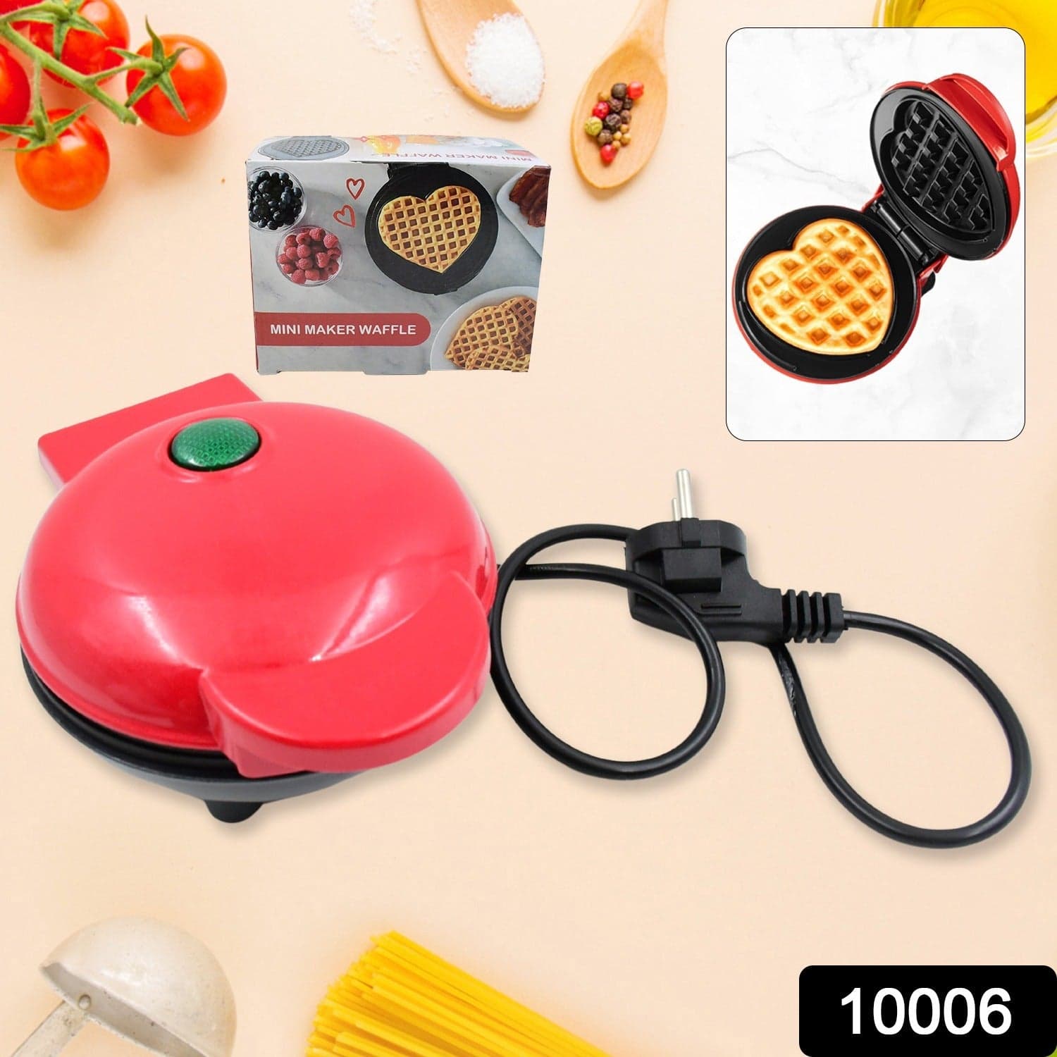Mini Waffle Maker Machine Waffle thumbnail 1