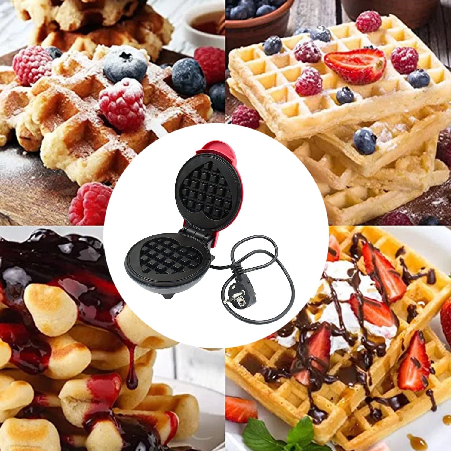 Mini Waffle Maker Machine thumbnail 5