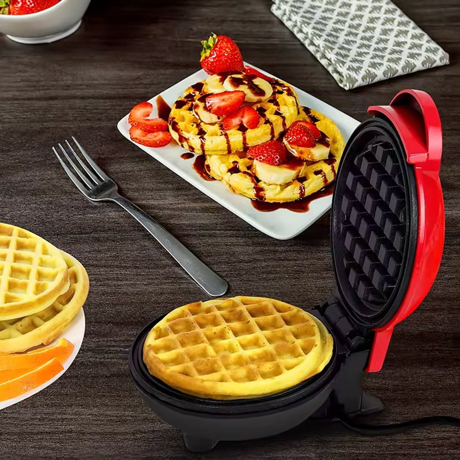 Mini Waffle Maker Machine thumbnail 9
