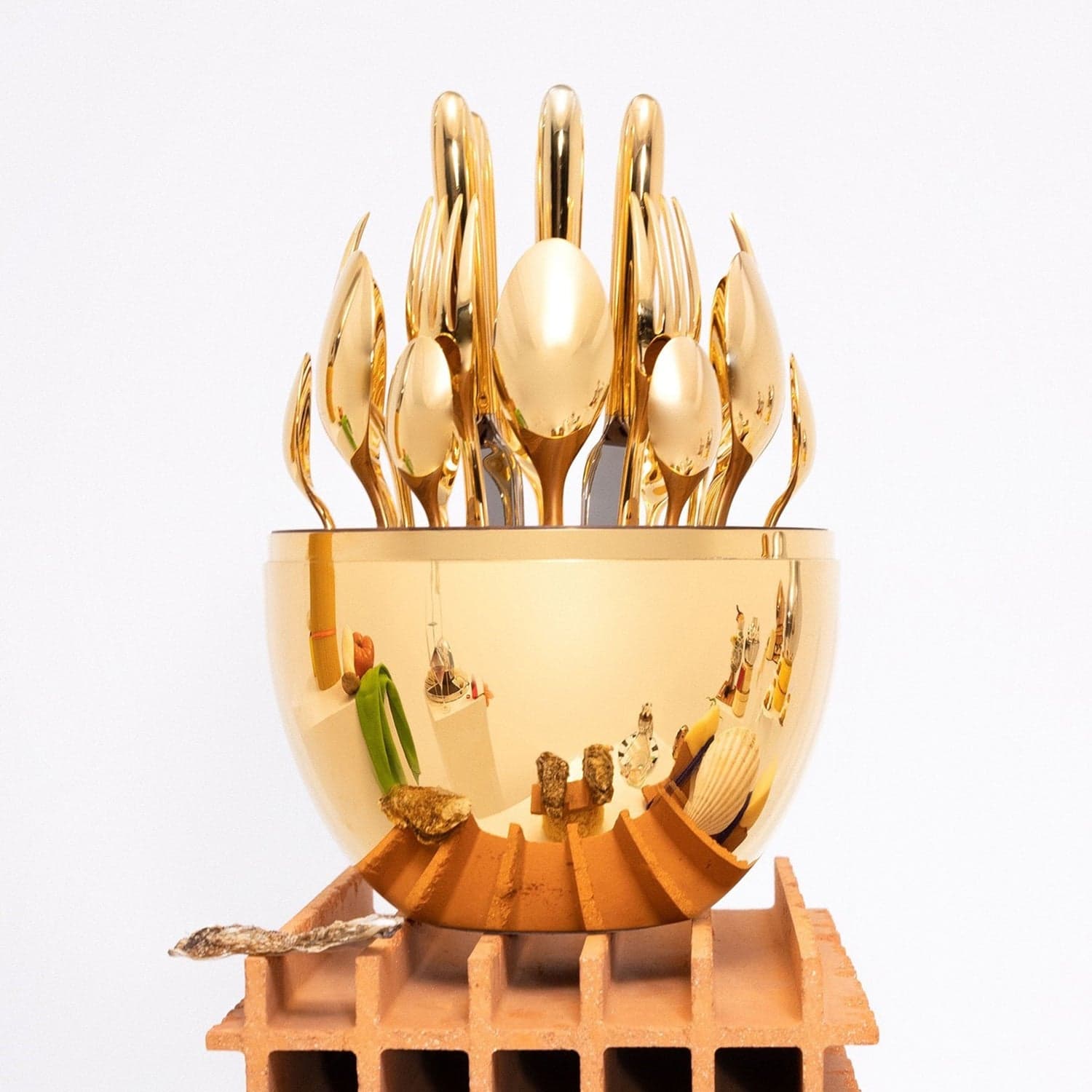 Premium Cutlery Set 24 Pcs With Oval Shaped Stand | Beautiful Stylish Oval Designed Cutlery Sets thumbnail 5